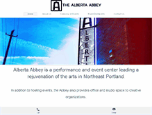 Tablet Screenshot of albertaabbey.org